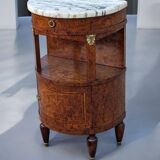 Chevet Demi Lune ancien style Louis XVI, meuble d'appoint