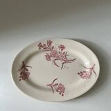 Beautiful Longchamp Terre de Fer dish with pink floral cornflower design
