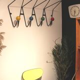 Coat holder colored balls 4 patères