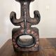 Brutalist sculptural candlestick attributed to Elisabeth Vandeweghe - 70s