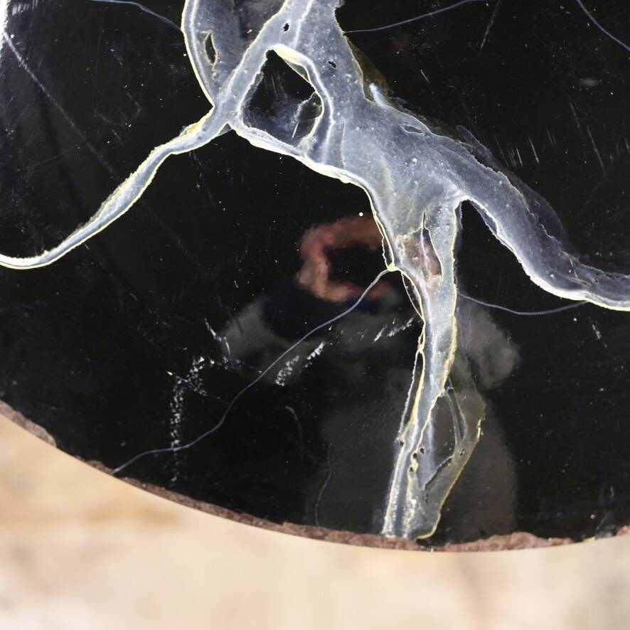 Hand-painted metal galaxy pendant light, 1980s
