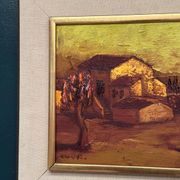 Original Swedish Oil on Panel – “Rural Landscape” – Signed –Vintage & Frame
