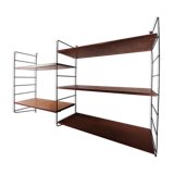 Bookcase / wall shelves - 1970s - metal and wood.