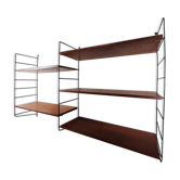 Bookcase / wall shelves - 1970s - metal and wood.