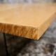 Table basse bar en loupe de frêne, Paul Michel pour Roche Bobois, 1980s