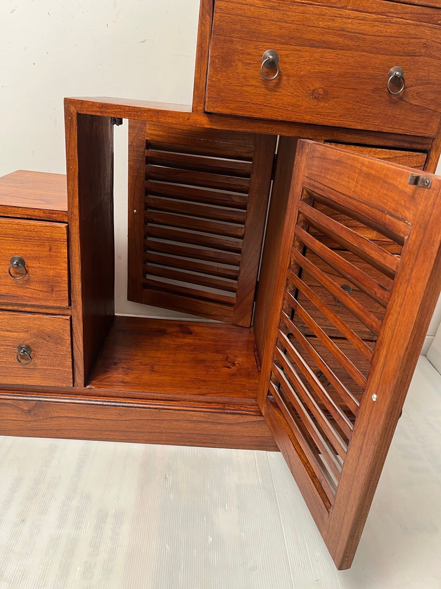 Staircase cabinet 1 door 7 drawers