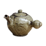 Théière artisanale en grés vernissé