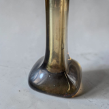 Amber glass flower holder