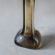 Amber glass flower holder