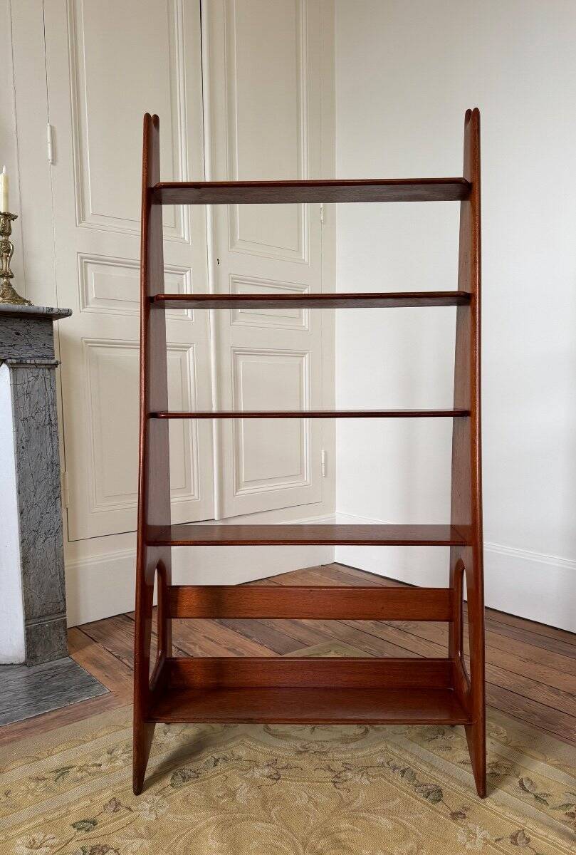 1950s Pierre Cruège Mahogany Bookcase - 20th Century