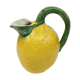 Pichet forme citron céramique barbotine Bassano