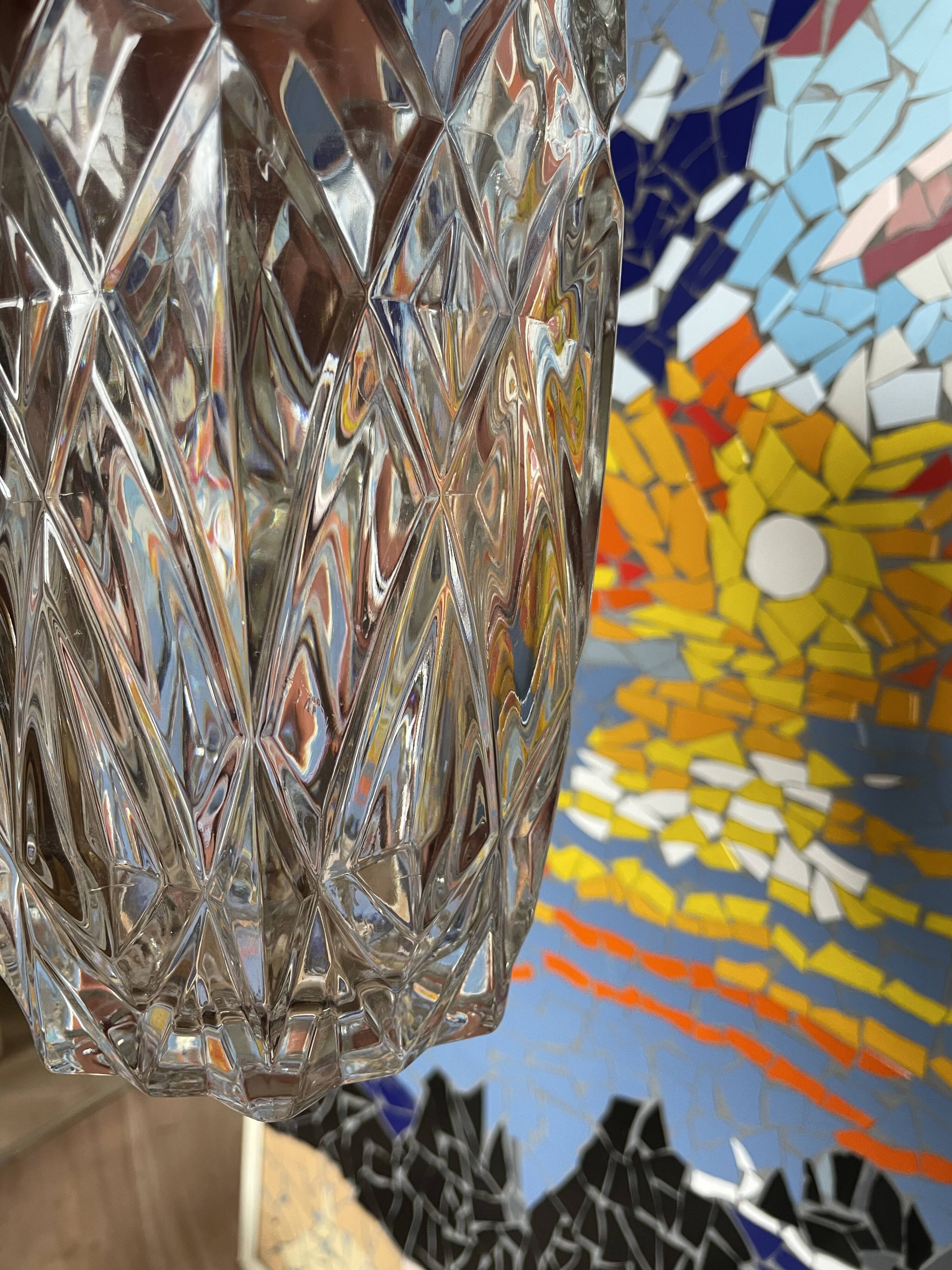 Glass vase Made In France