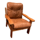 Pine armchair from the 1970s chalet