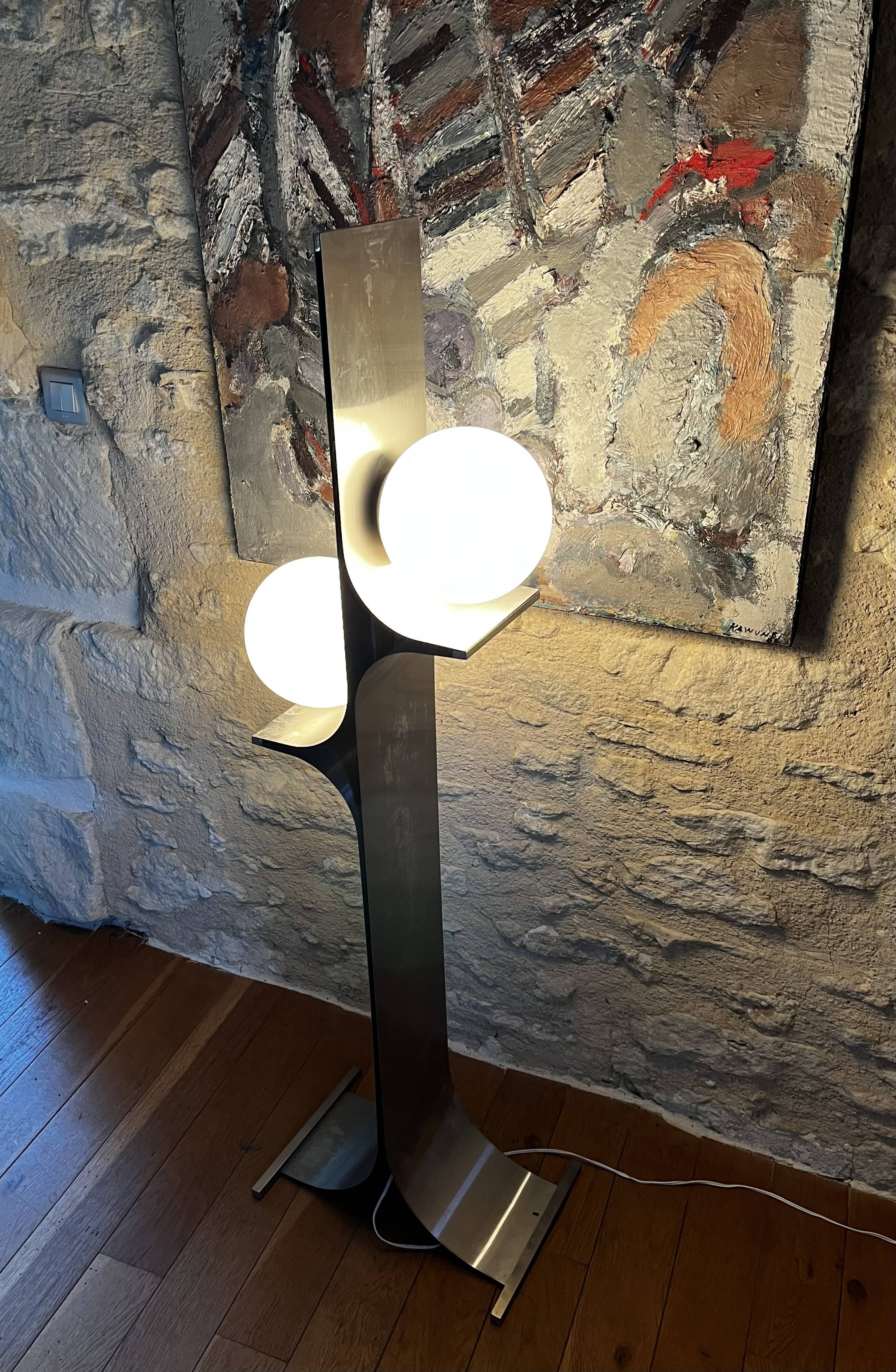 Brutalist floor lamp
