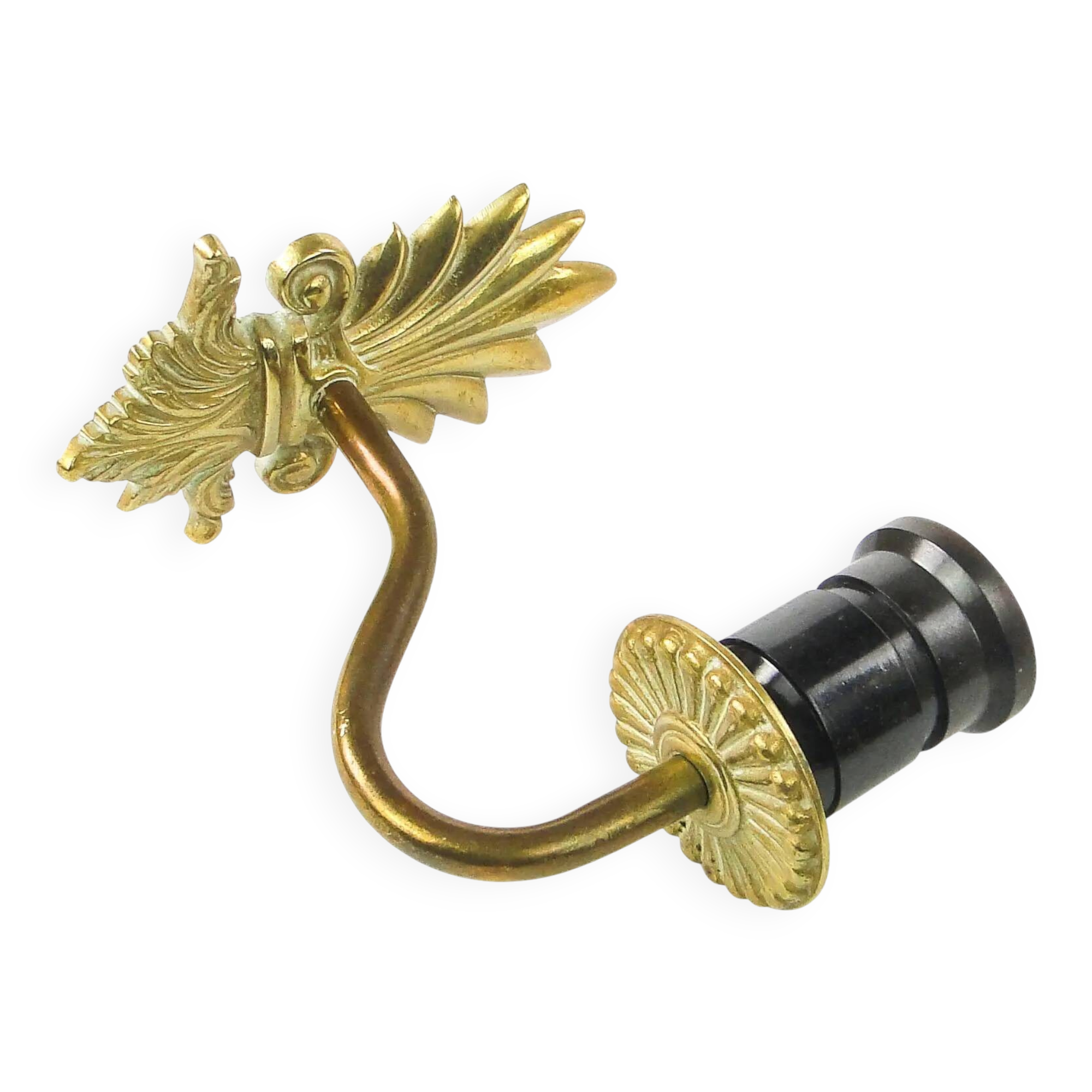Wall lamp, rococo, brass, Sweden, 1960s