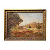 Painting HSP (1925) Landscape of Provence beautiful Post Impressionist Pochade