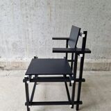Vintage Gerrit Rietveld high chair replica, 1980s