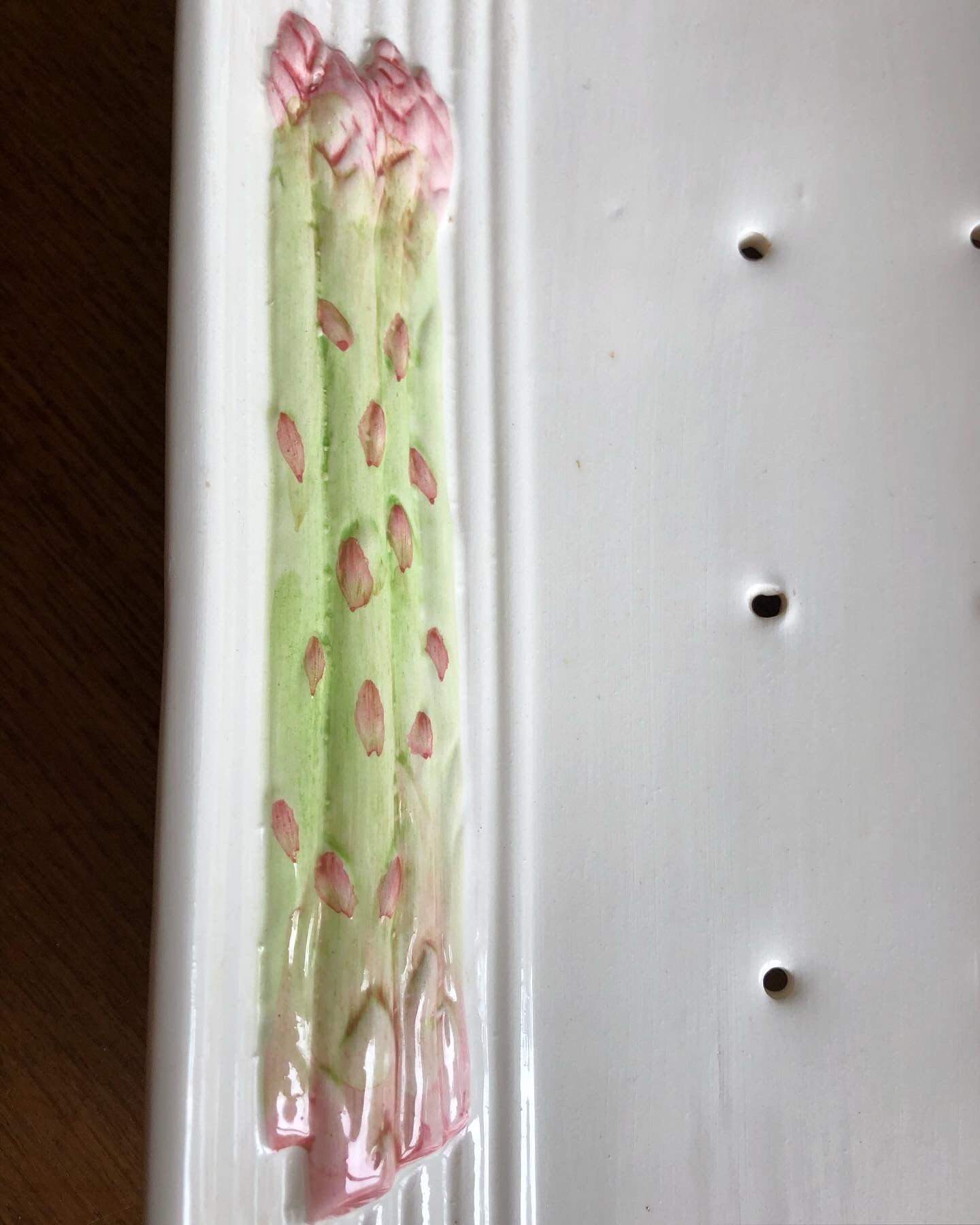 Asparagus dish in dabbling