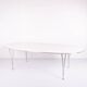 Super Ellipse dining table - Model B614 - white laminate - Piet Hein, Bruno Mathsson & Arne Jacobsen - Fritz Hansen