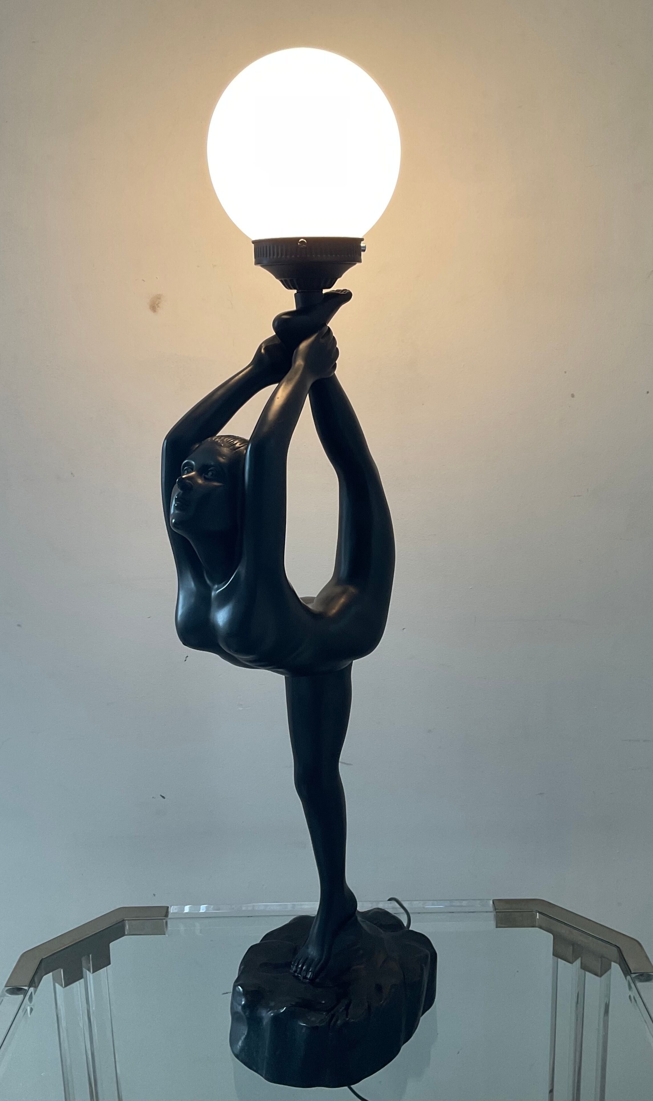 Vintage lamp Dancer of the 70s-80s Art Deco style