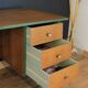 Restored office, 60/70 year, forest green and ancient flowers
