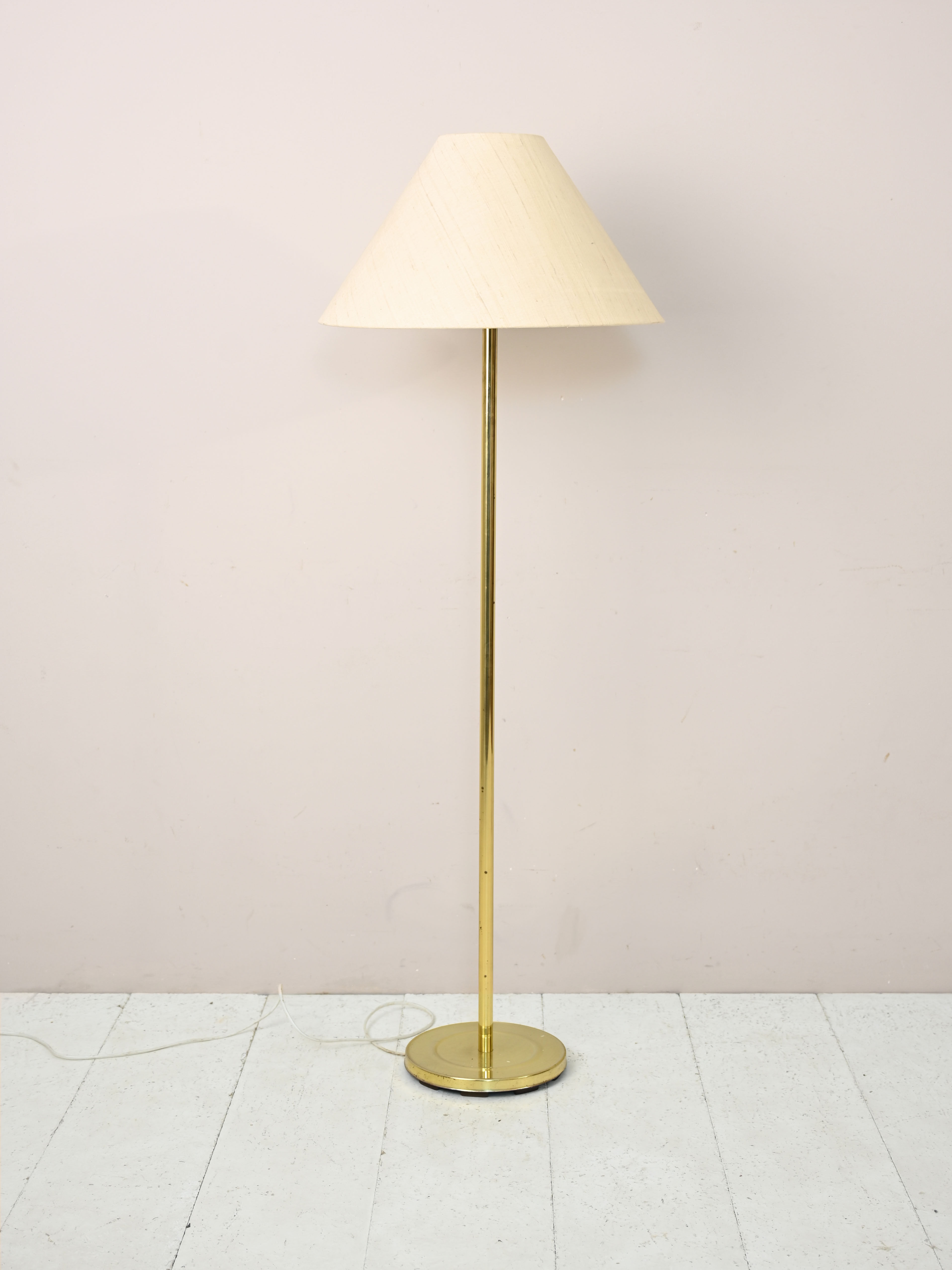 Vintage floor lamp with gold base