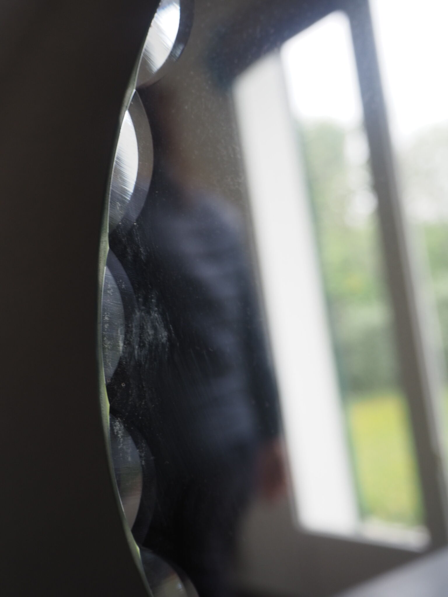 Superb old beveled mirror 42x59cm