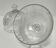 Two cheese bells molded pressed glass striated Art Deco style early twentieth century