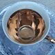 Vintage Marble Purple & Gold Interior Porcelain Coffee/Tea Trio -
