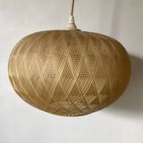 Pair of Scandinavian ball pendant lights