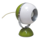 Lampe boule italienne blanc et kaki années 70