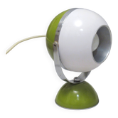 Italian white and khaki ball lamp from the 1970s.