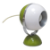 Lampe boule italienne blanc et kaki années 70
