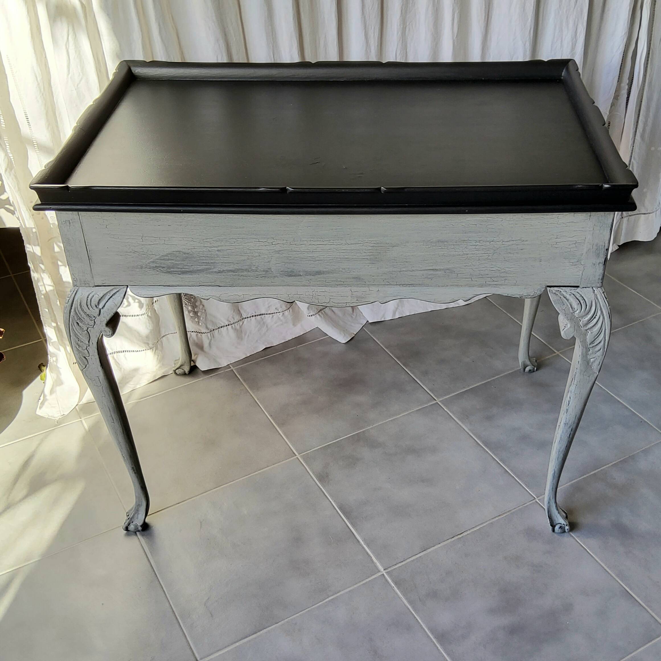 Patinated tea table