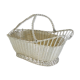 Christofle basket door silver metal bottle