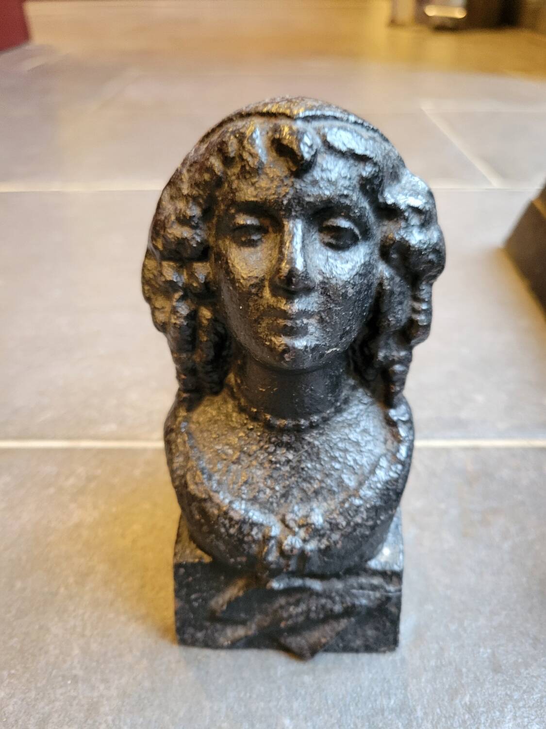 Cast iron andirons