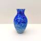 Blue and white blown glass vase, around 1950.