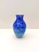 Blue and white blown glass vase, around 1950.