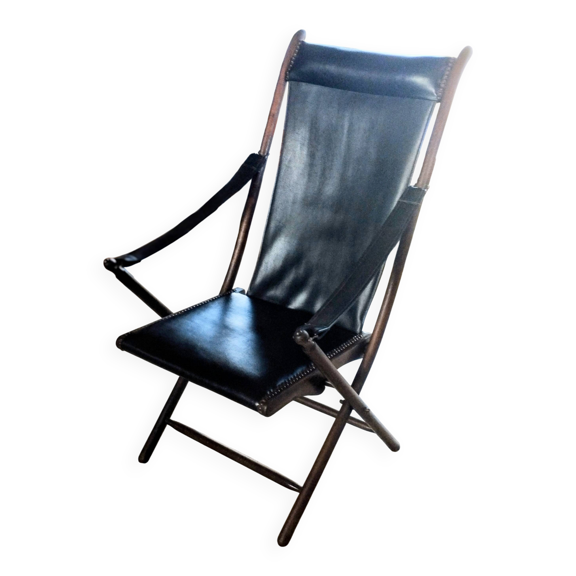 Chaise pliante de campagne vintage