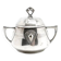 Art Nouveau sugar bowl, silver-plated brass, WMF, Germany, early 20th century