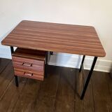 Vintage modernist desk from the 50s and 60s in wood and metal – modular & demonstrable