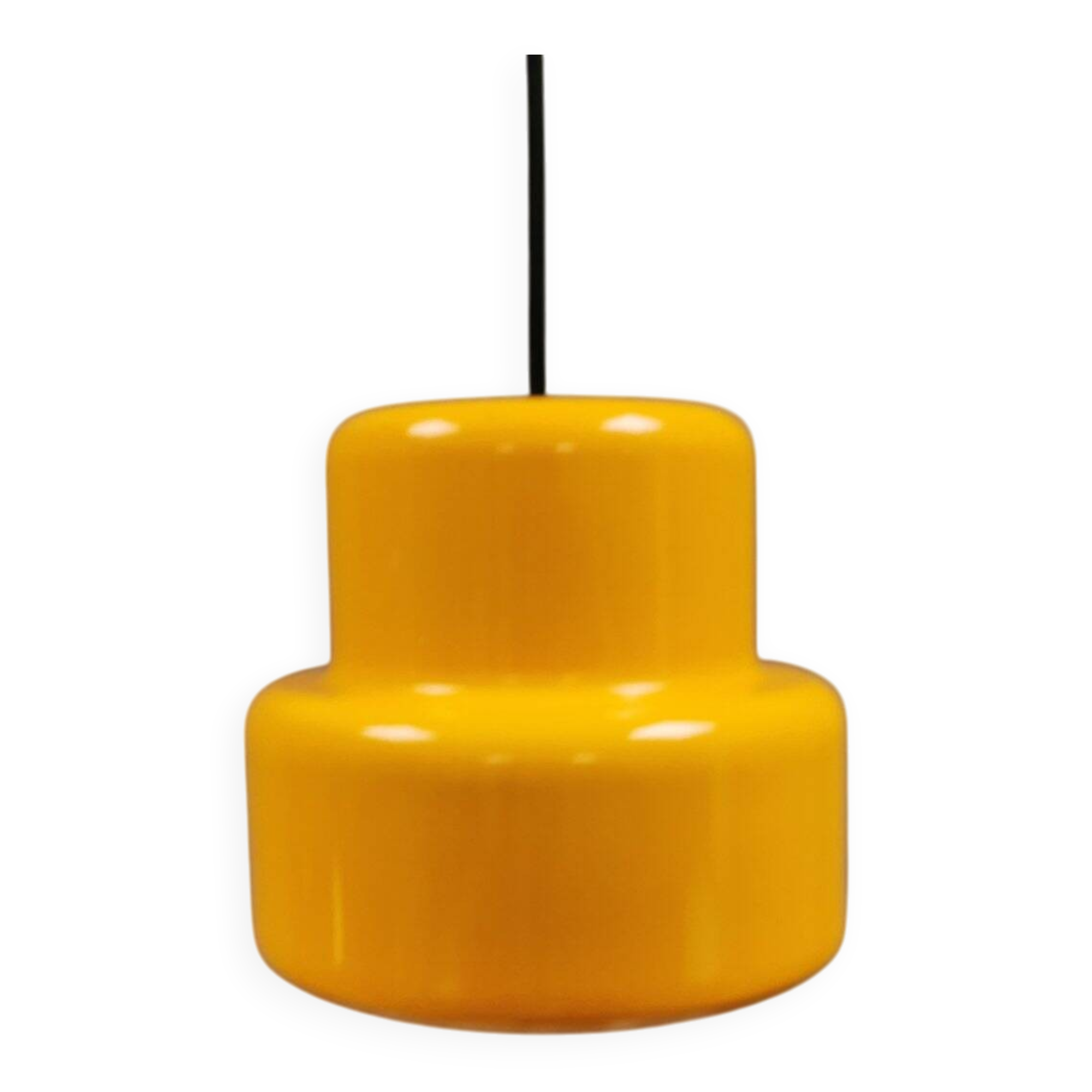 Mini poker hanging lamp by Jo Hammerborg 1977 Denmark