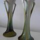 Art Deco ceramic fireplace trim, tulip-shaped vase