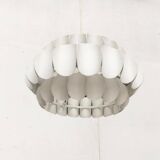 Mid-century white metal Swiss suspension by H. Zender for Temde.