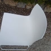 Arper design chair catifa 46 by lievore altherr molina chrome legs white shell