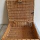 Valise osier simili cuir