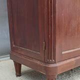 Mahogany library showcase Louis XVI style