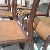 Series 8 vintage school chairs Mullca