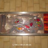 enameled lava coffee table