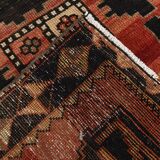 4x10 Vintage Faded Red Long Wide Turkish Runner Rug, 112x316